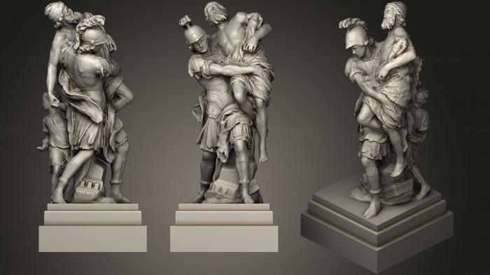 Статуи античные и исторические (Статуя 72, STKA_1523) 3D модель для ЧПУ станка